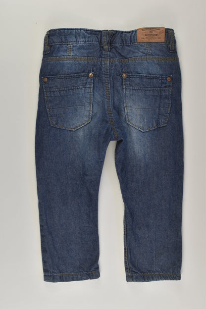 Zara Size 1 Lined Denim Pants