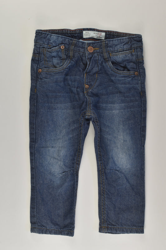 Zara Size 1 Lined Denim Pants