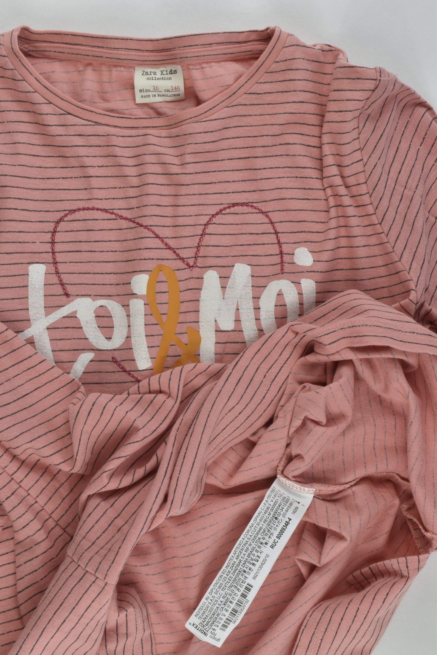 Zara Size 10 (140 cm)'Toi & Moi' Top