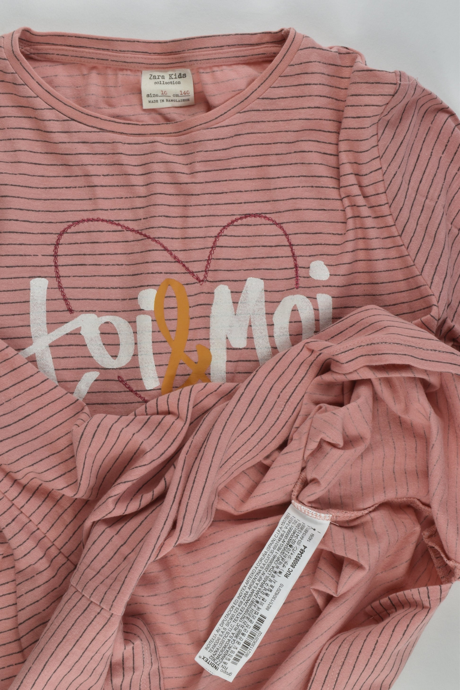Zara Size 10 (140 cm)'Toi & Moi' Top