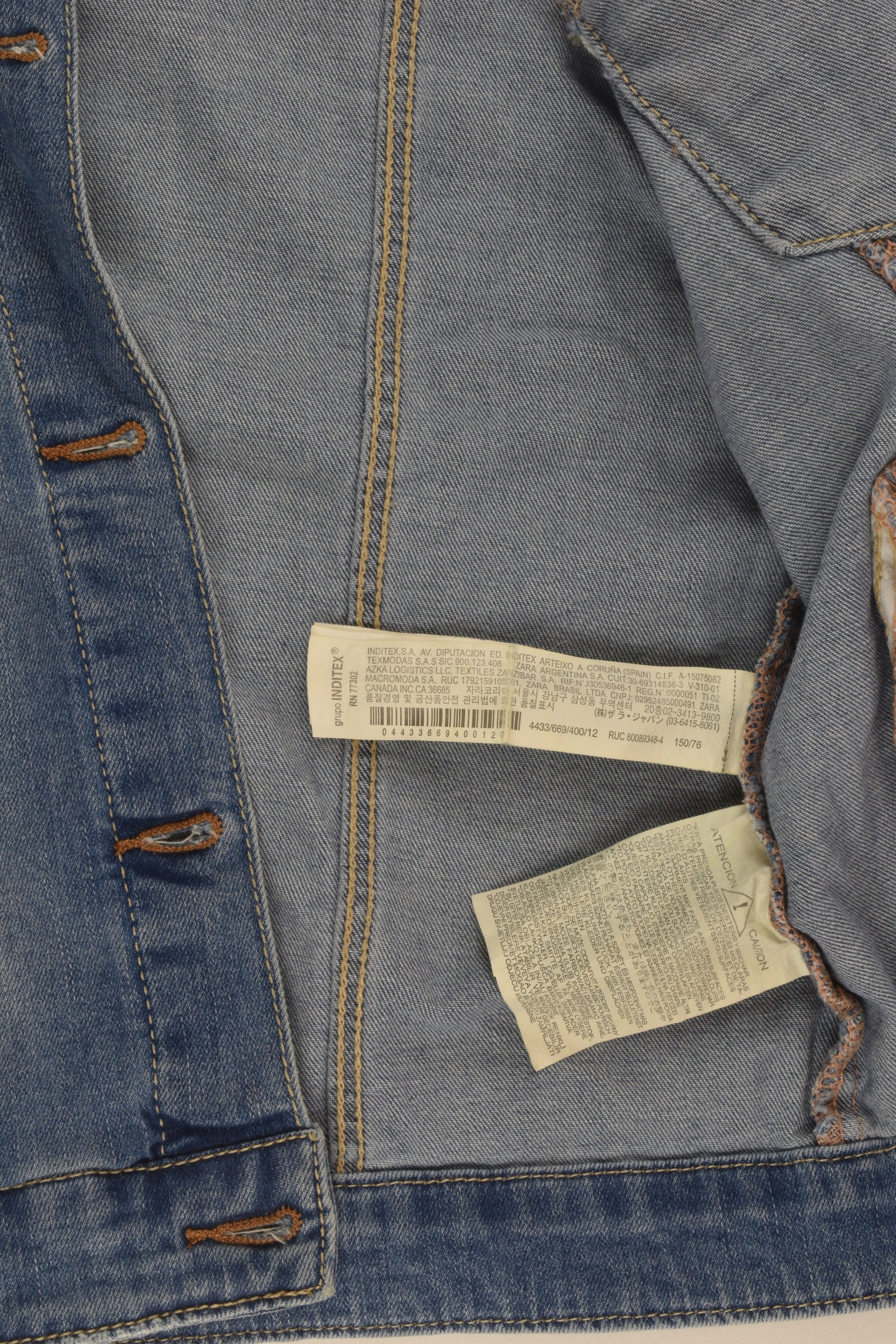 Zara Size 11/12 (152 cm) Denim Jacket