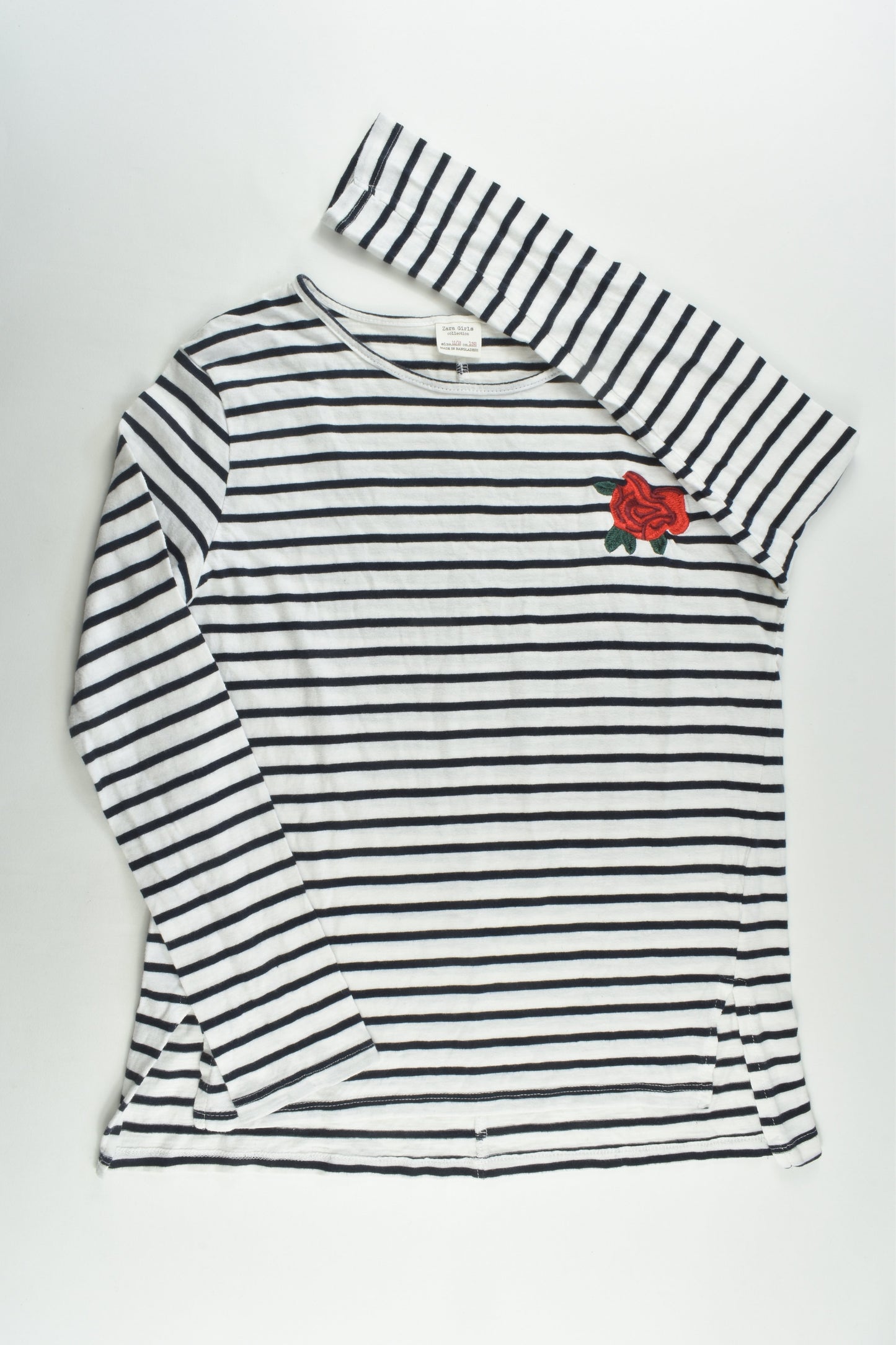 Zara Size 11/12 (152 cm) Striped Rose Top