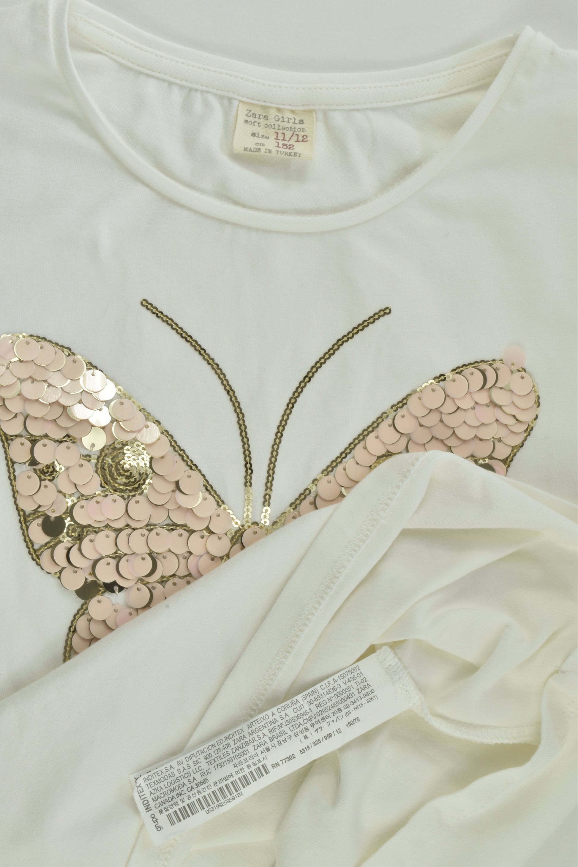 Zara Size 11/12 Butterfly Top