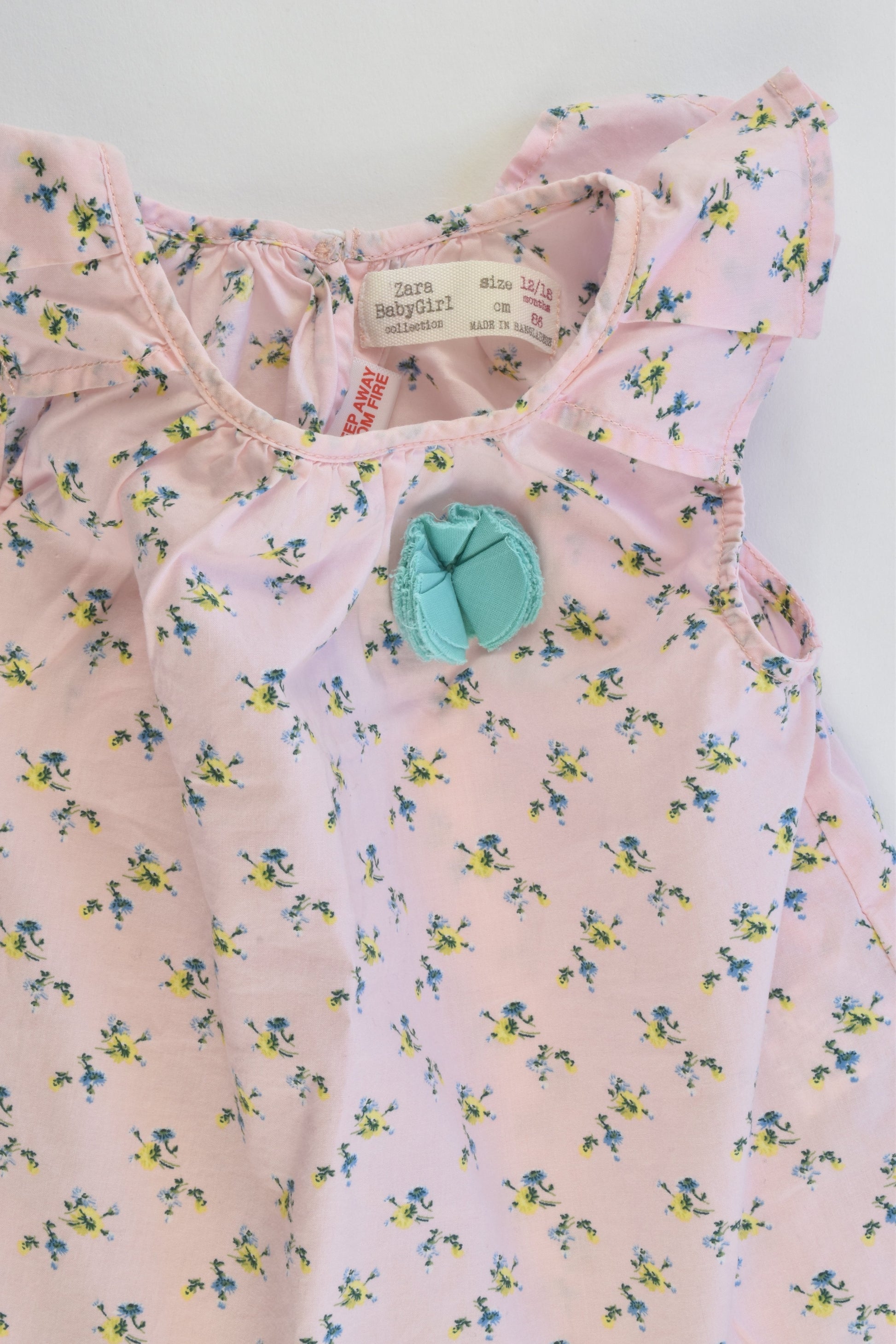 Zara Size 12/18 months (86 cm) Floral Blouse
