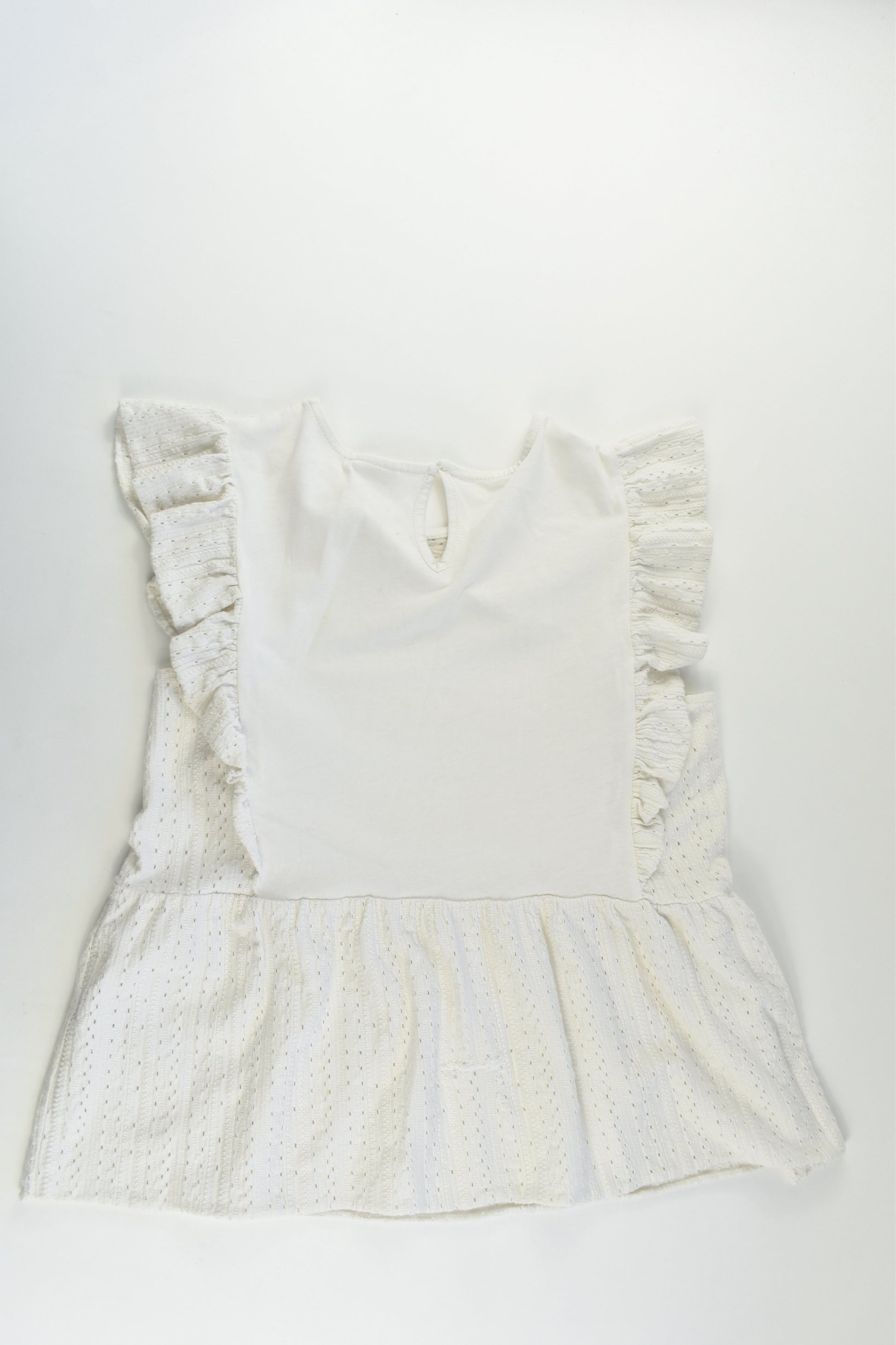 Zara Size 13-14 Ruffle Lace Top