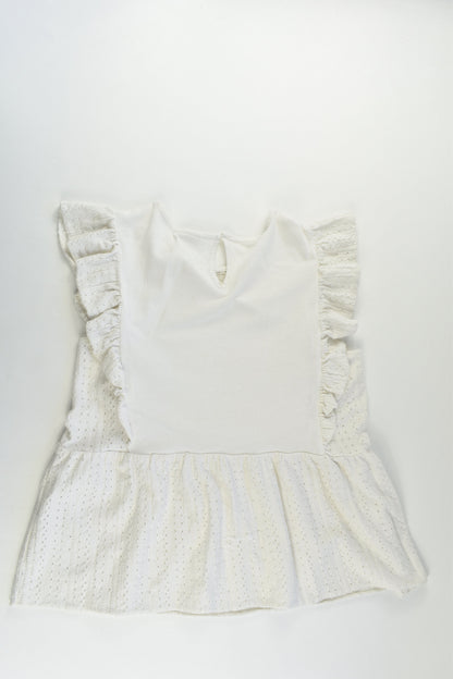 Zara Size 13-14 Ruffle Lace Top