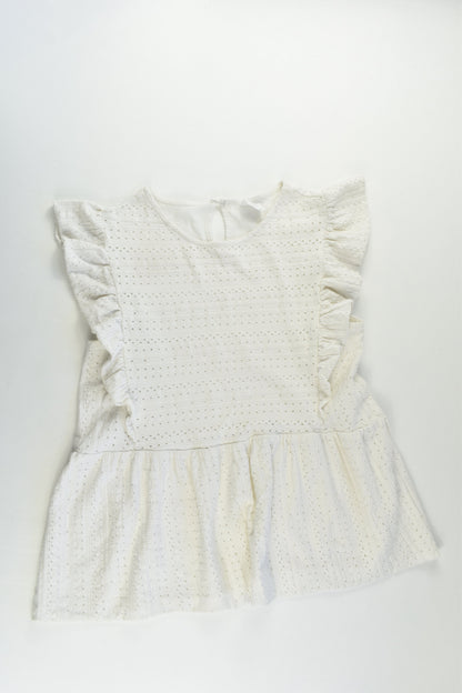 Zara Size 13-14 Ruffle Lace Top