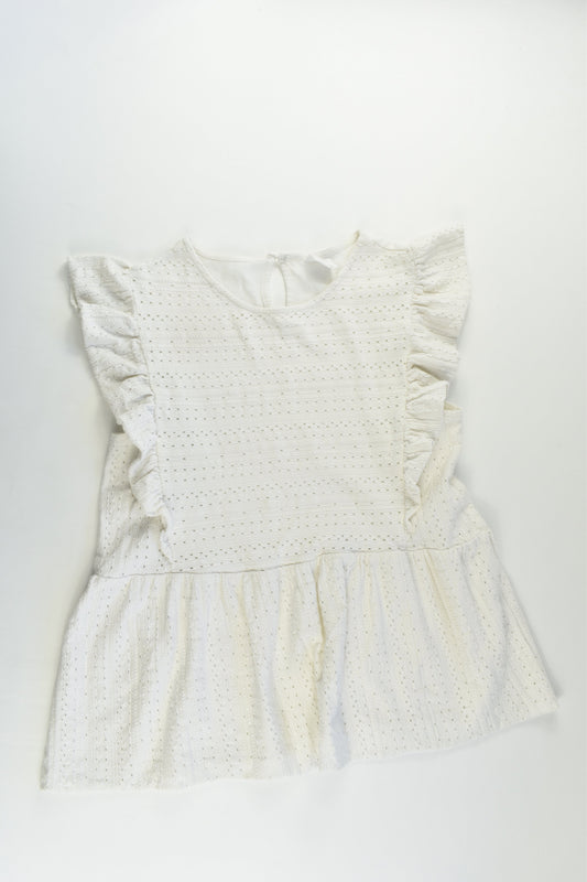 Zara Size 13-14 Ruffle Lace Top