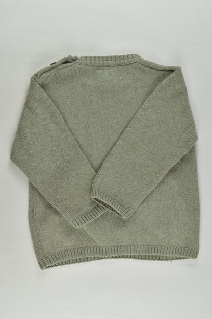 Zara Size 2 (18-24 months, 92 cm) Panda Knitted Jumper