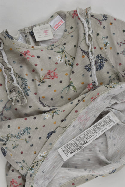 Zara Size 2 (18/24 months, 92 cm) Floral Top
