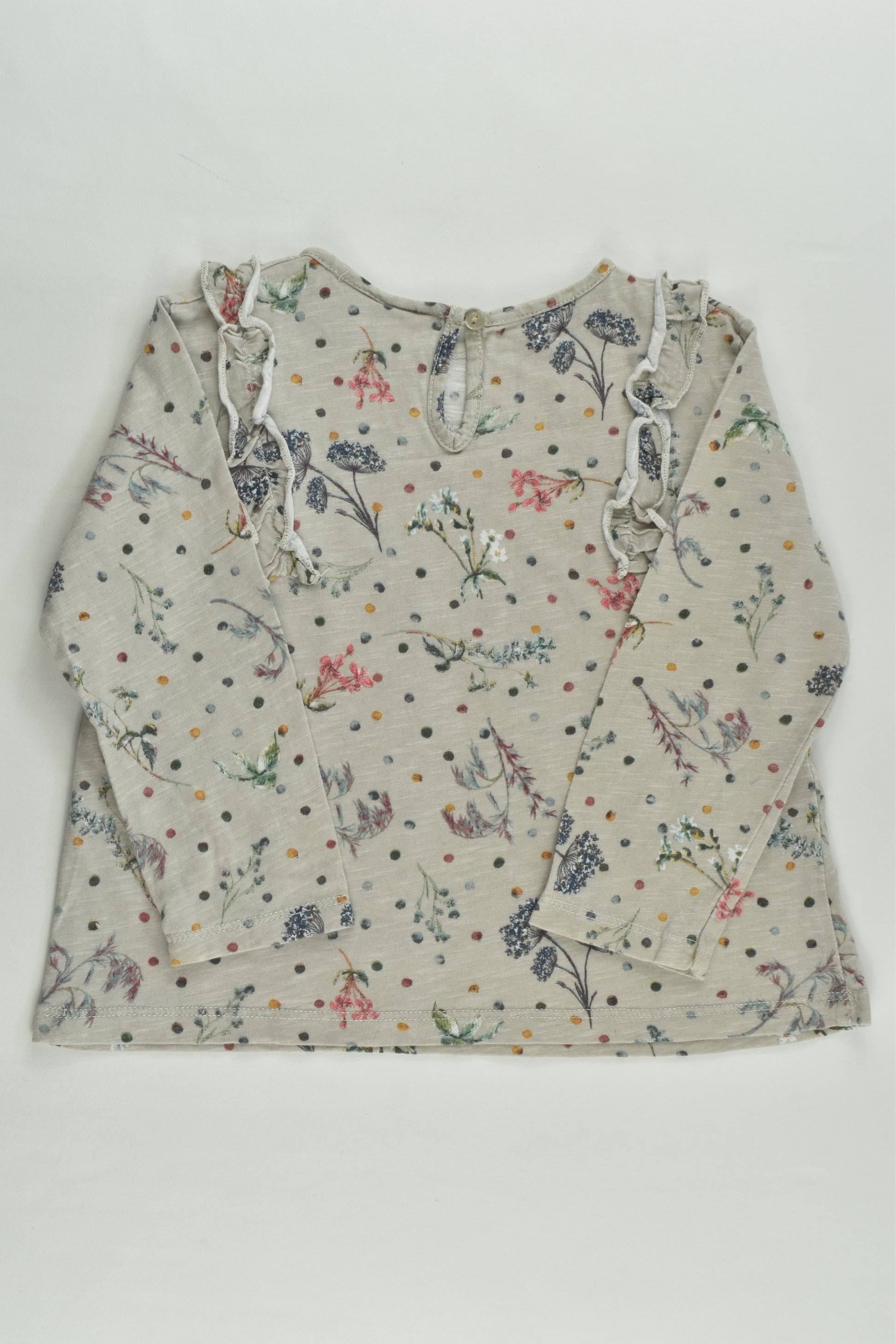Zara Size 2 (18/24 months, 92 cm) Floral Top