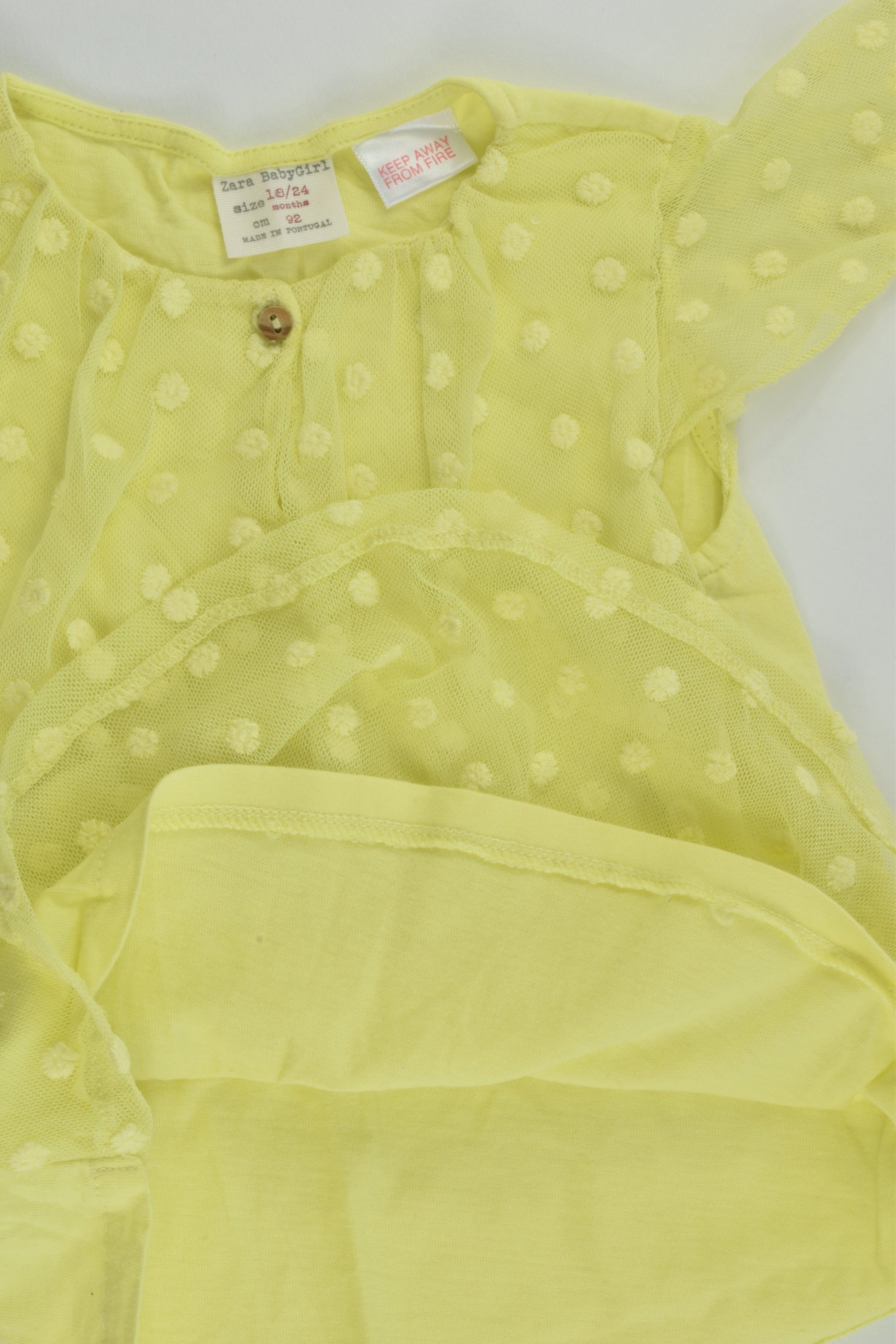 Zara Size 2 (18/24 months, 92 cm) Lined Blouse
