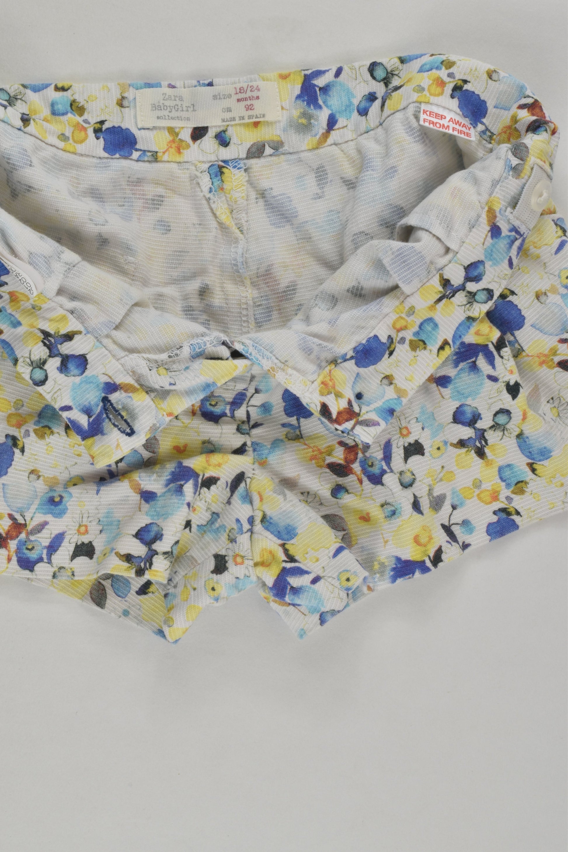 Zara Size 2 Floral Shorts