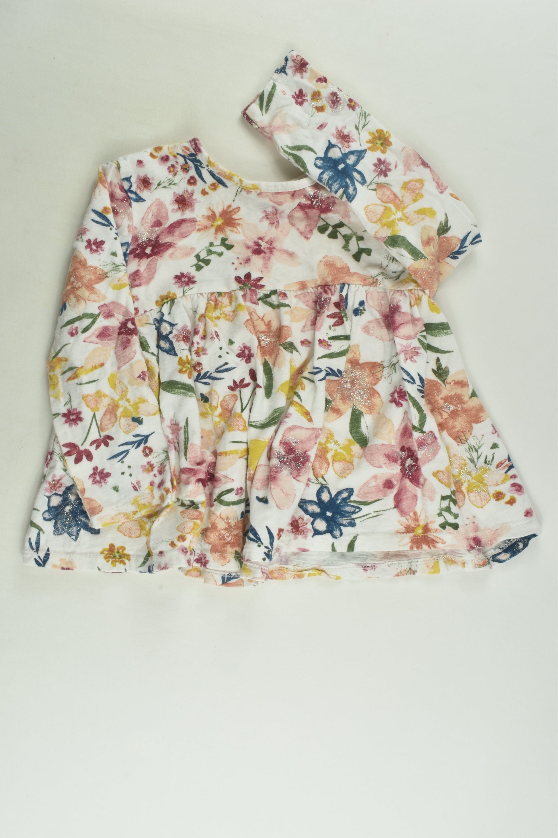 Zara Size 2/3 (98 cm) Floral Top