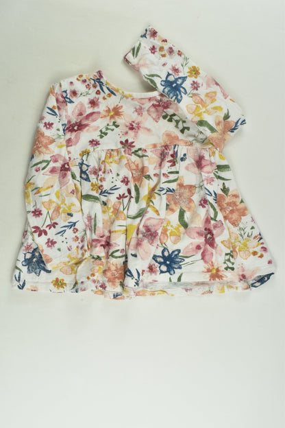 Zara Size 2/3 (98 cm) Floral Top
