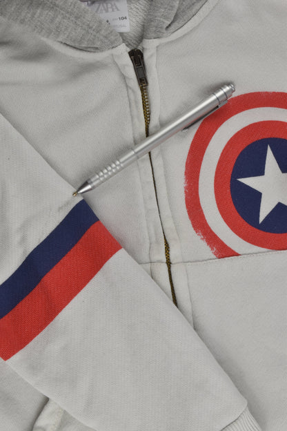 Zara Size 3-4 (104 cm) Marvel Captain America Zip Jumper