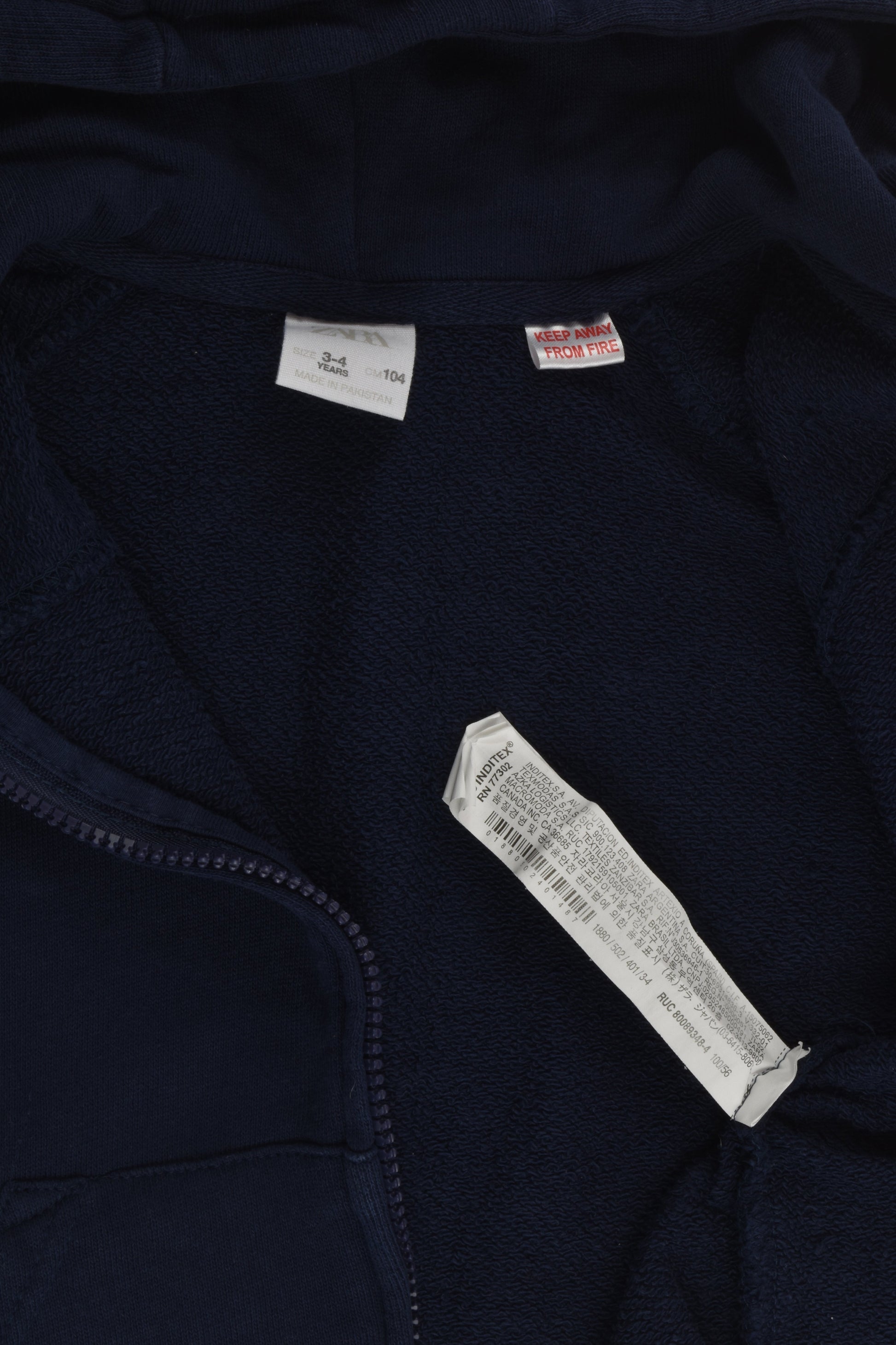 Zara Size 3-4 (104 cm) Zip Jumper