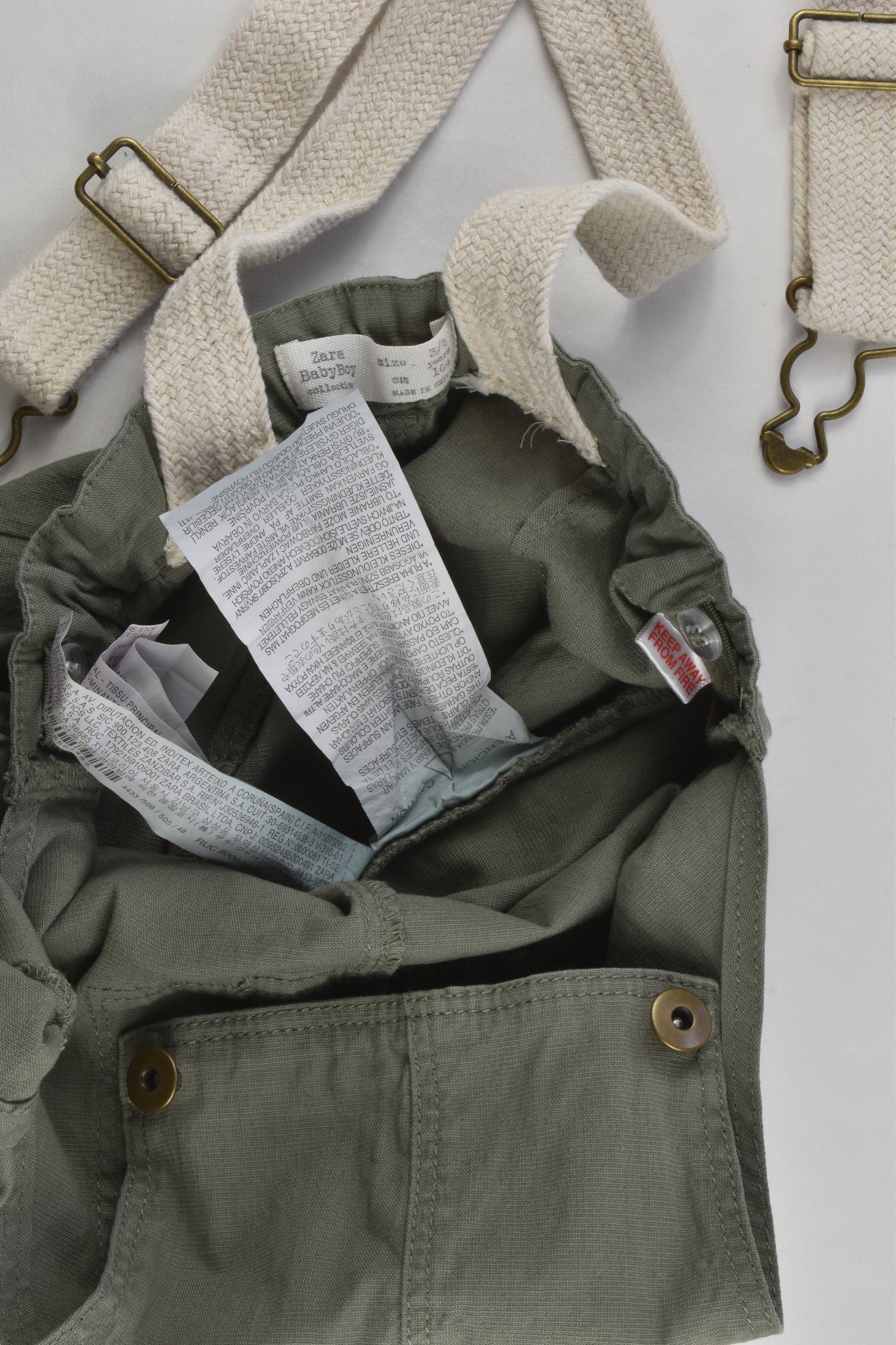 Zara Size 3/4 (104 cm) Lightweight Overalls