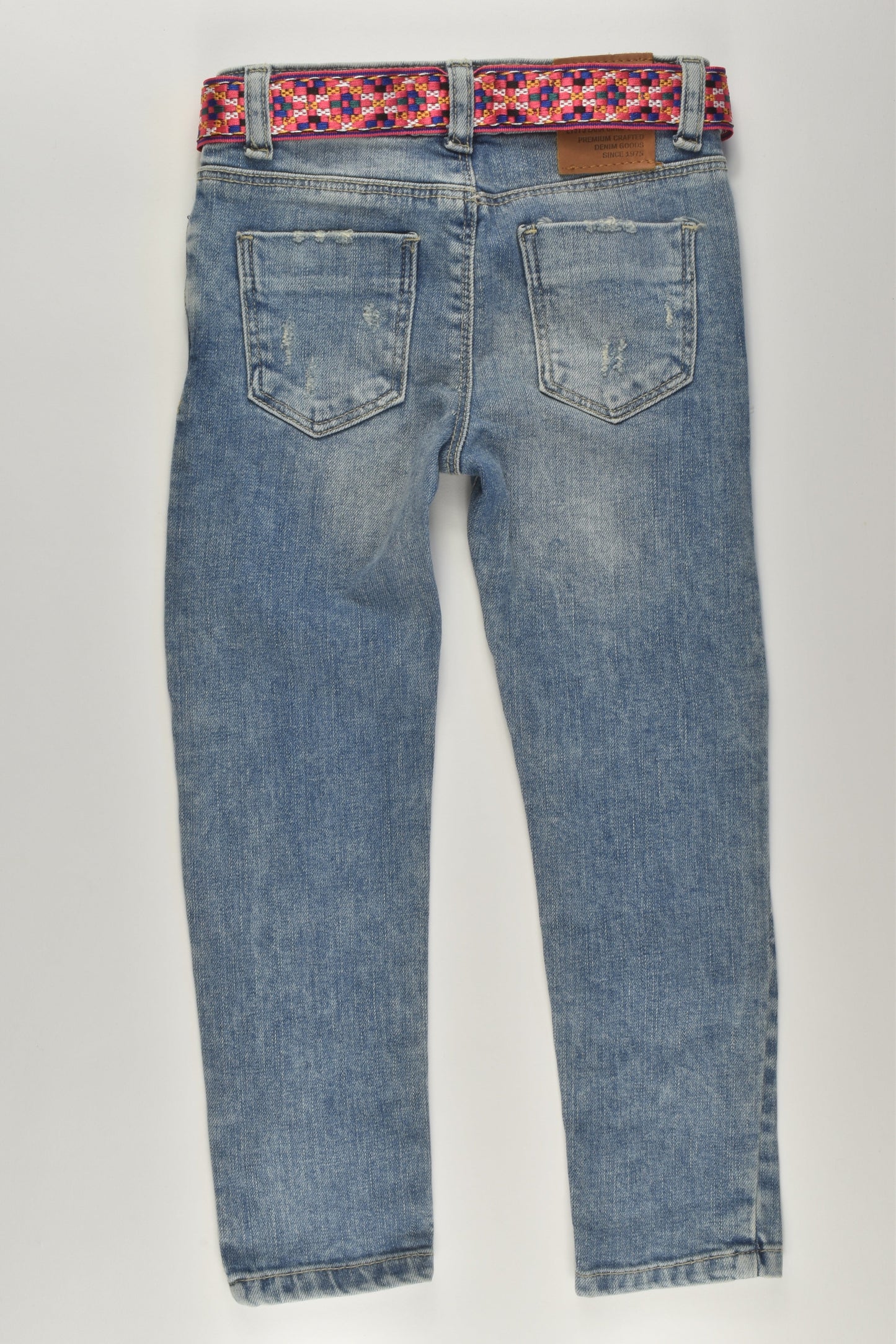 Zara Size 4 Denim Pants with Belt