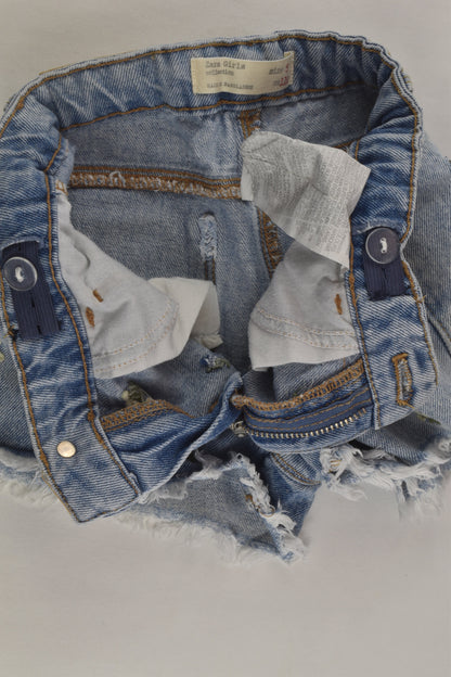 Zara Size 5 (110 cm) Embroidery Denim Shorts
