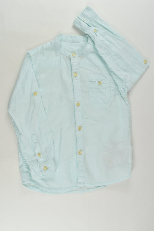 Zara Size 5 Linen Blend Shirt