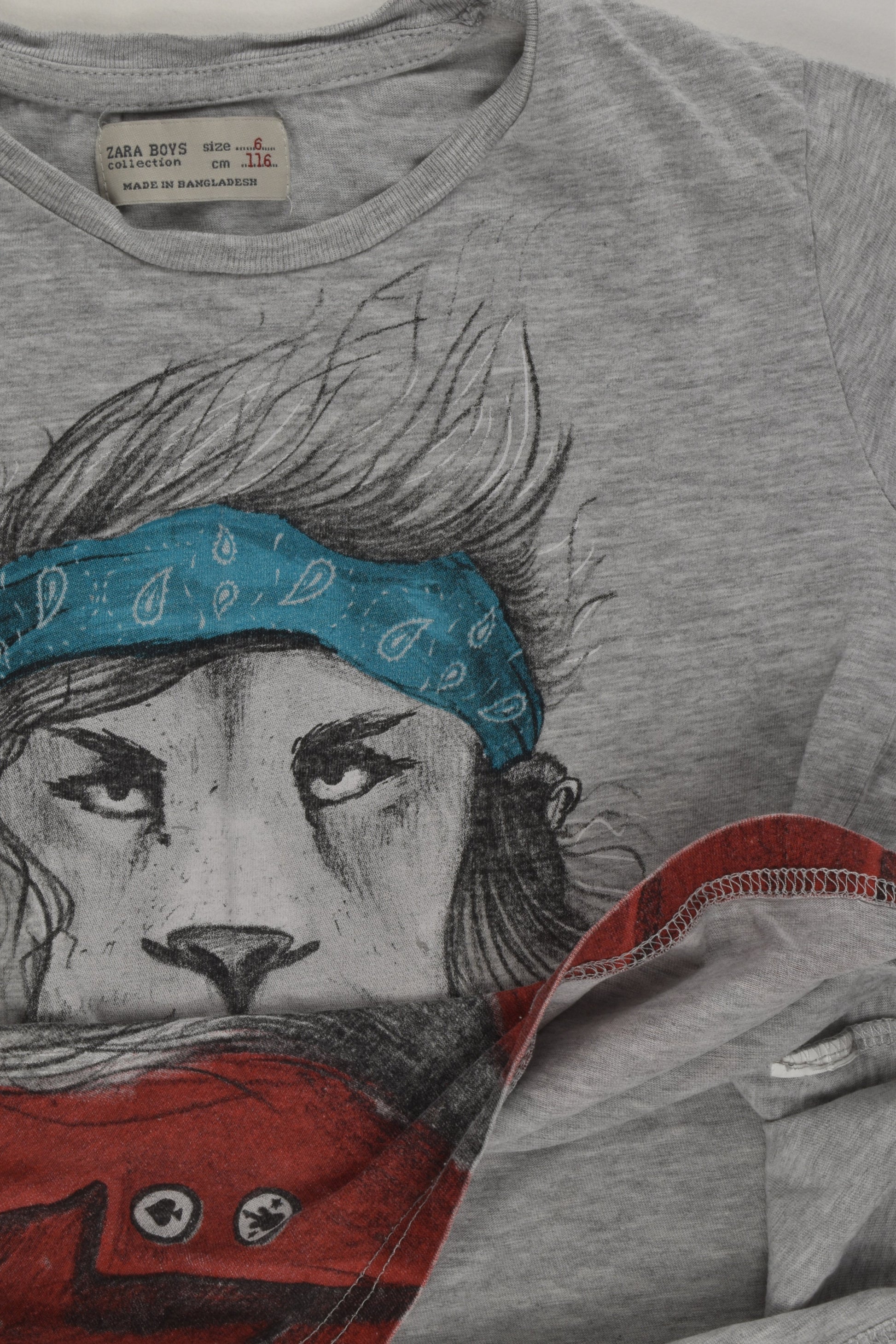 Zara Size 6 Lion T-shirt