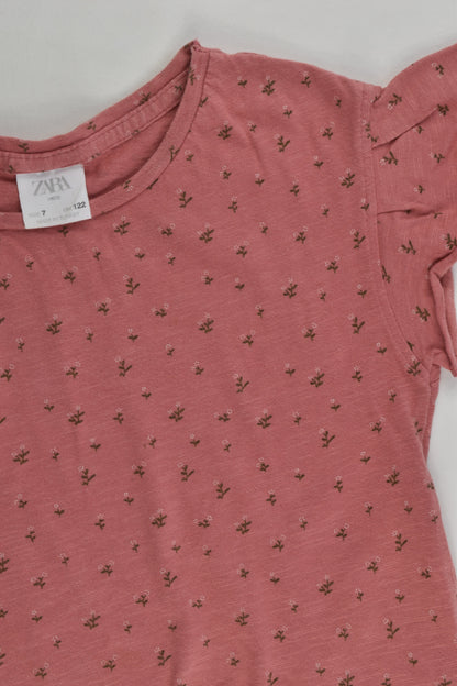 Zara Size 7 (122 cm) Floral T-shirt