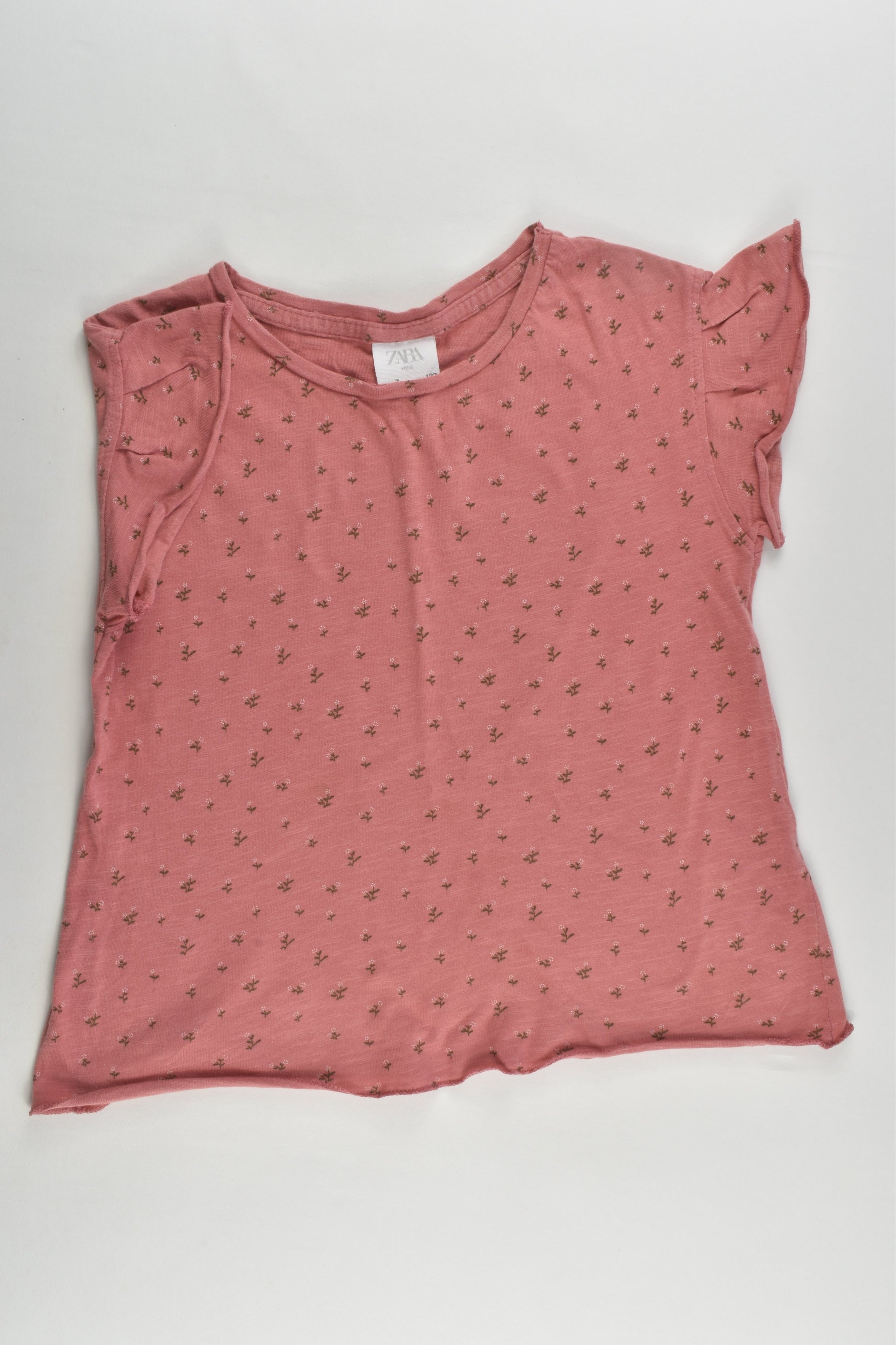Zara Size 7 (122 cm) Floral T-shirt