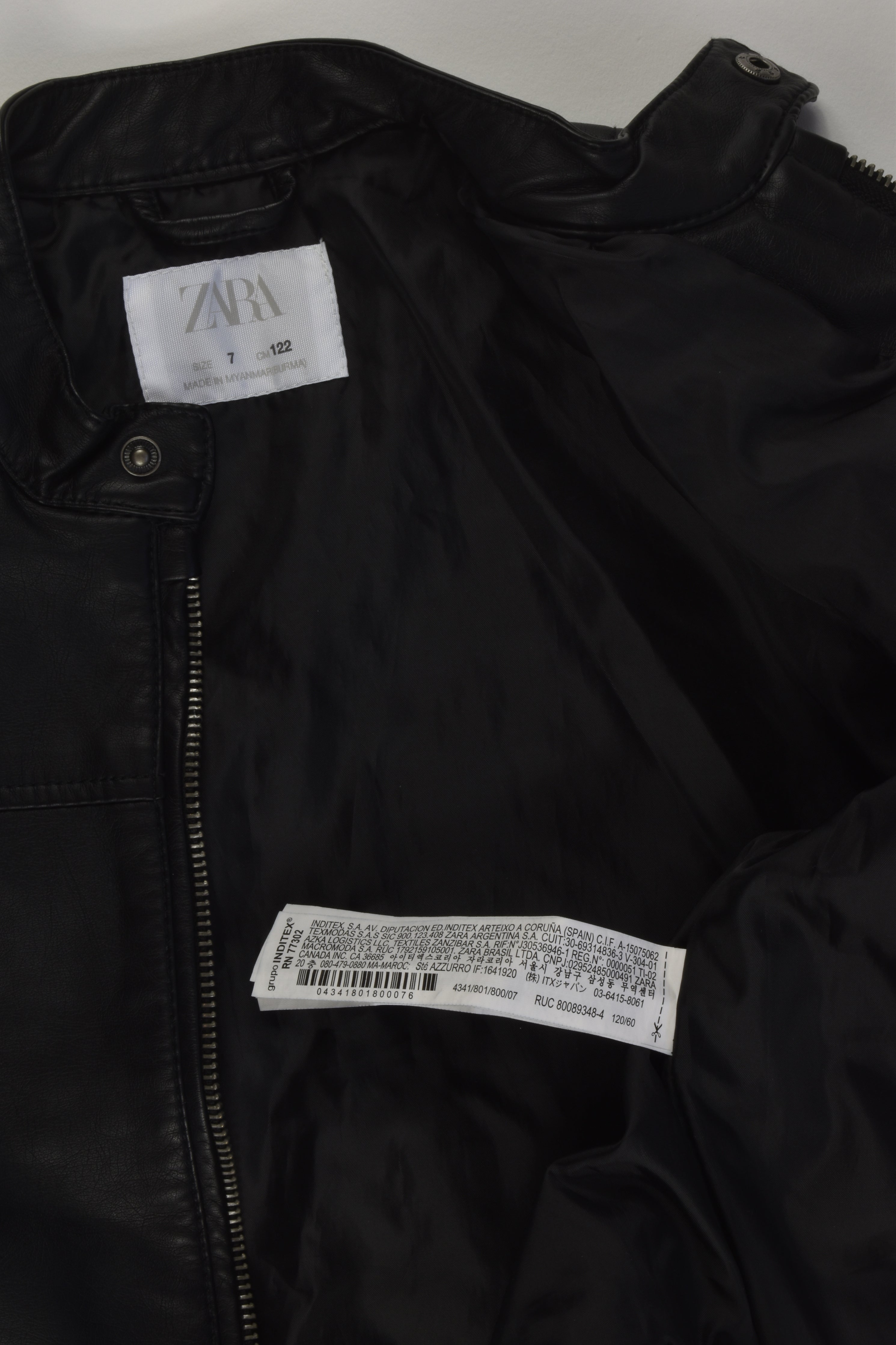 Zara baby 2024 leather jacket