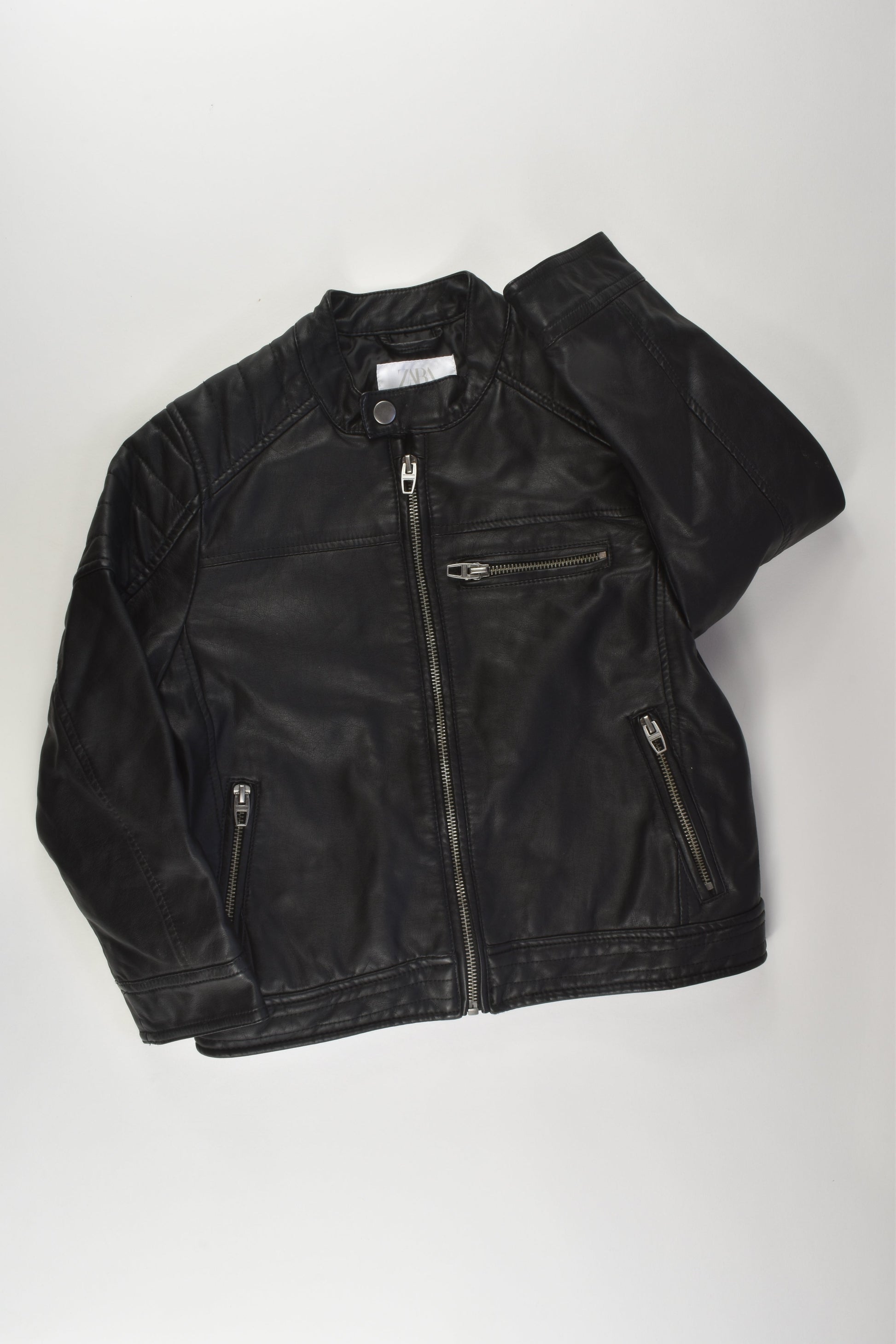 Zara Size 7 Leather-like Jacket – MiniMe Preloved - Baby and Kids' Clothes