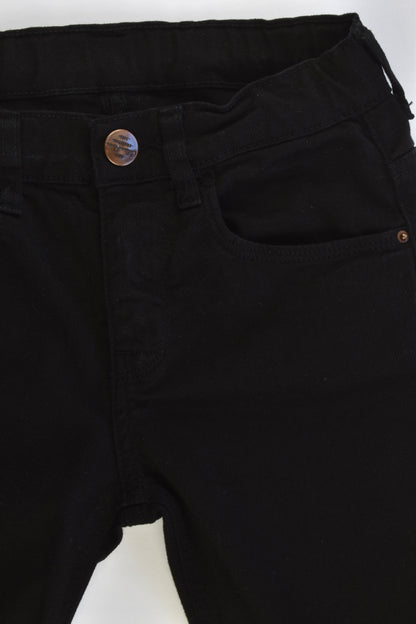 Zara Size 8 Stretchy Black Denim Pants