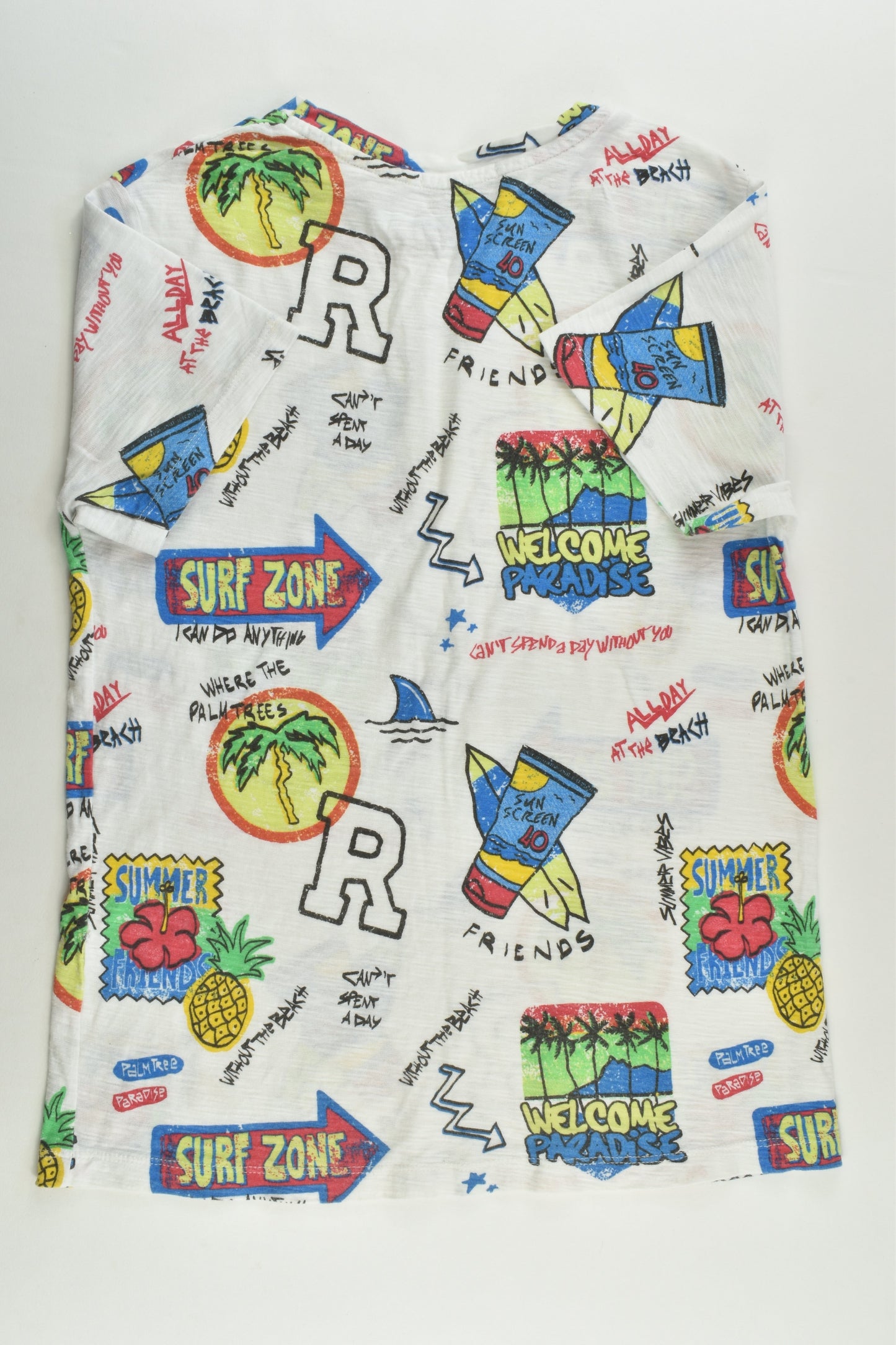 Zara Size 8 'Surf Zone' T-shirt