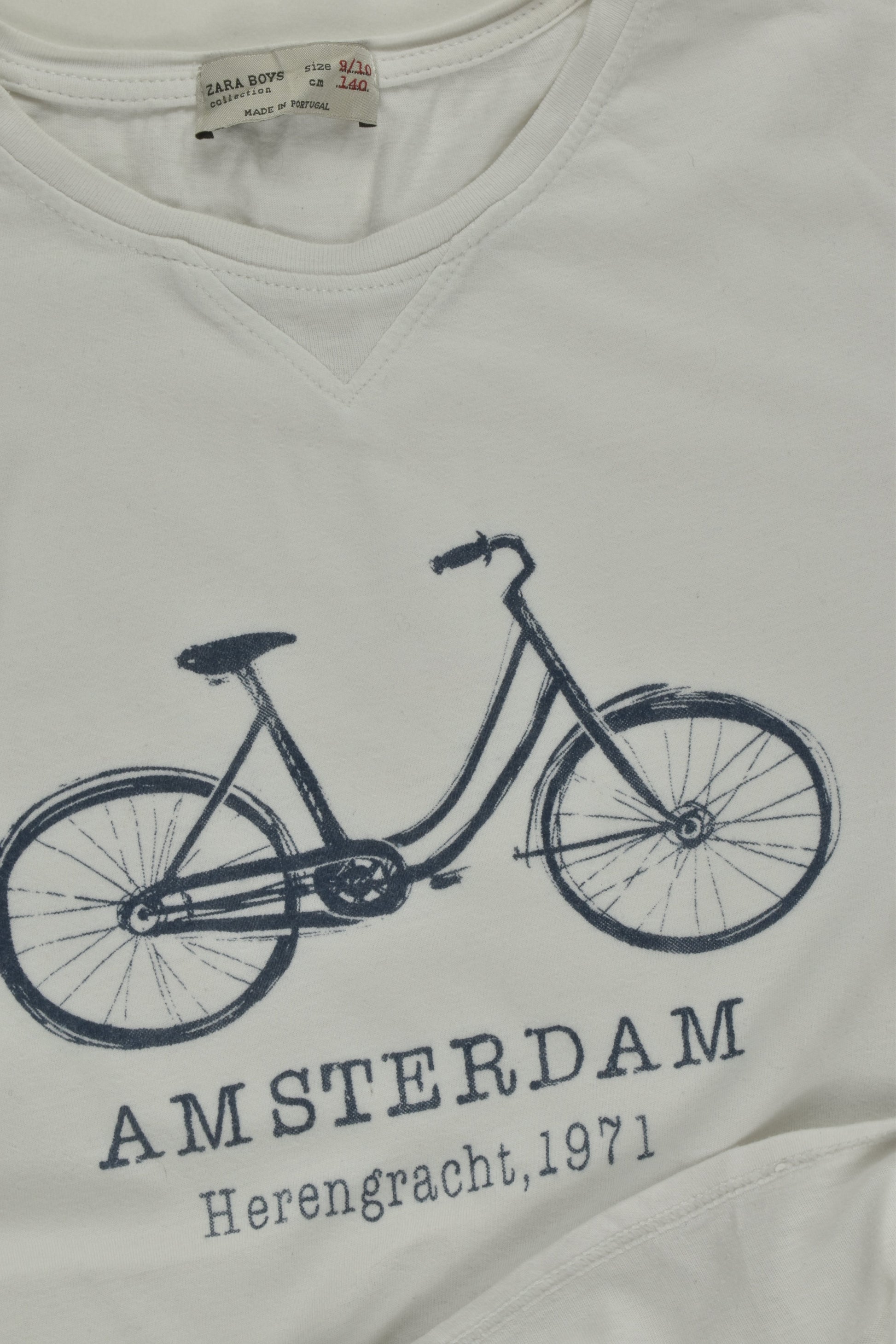 Zara Size 9/10 (140 cm) Amsterdam Bicycle T-shirt
