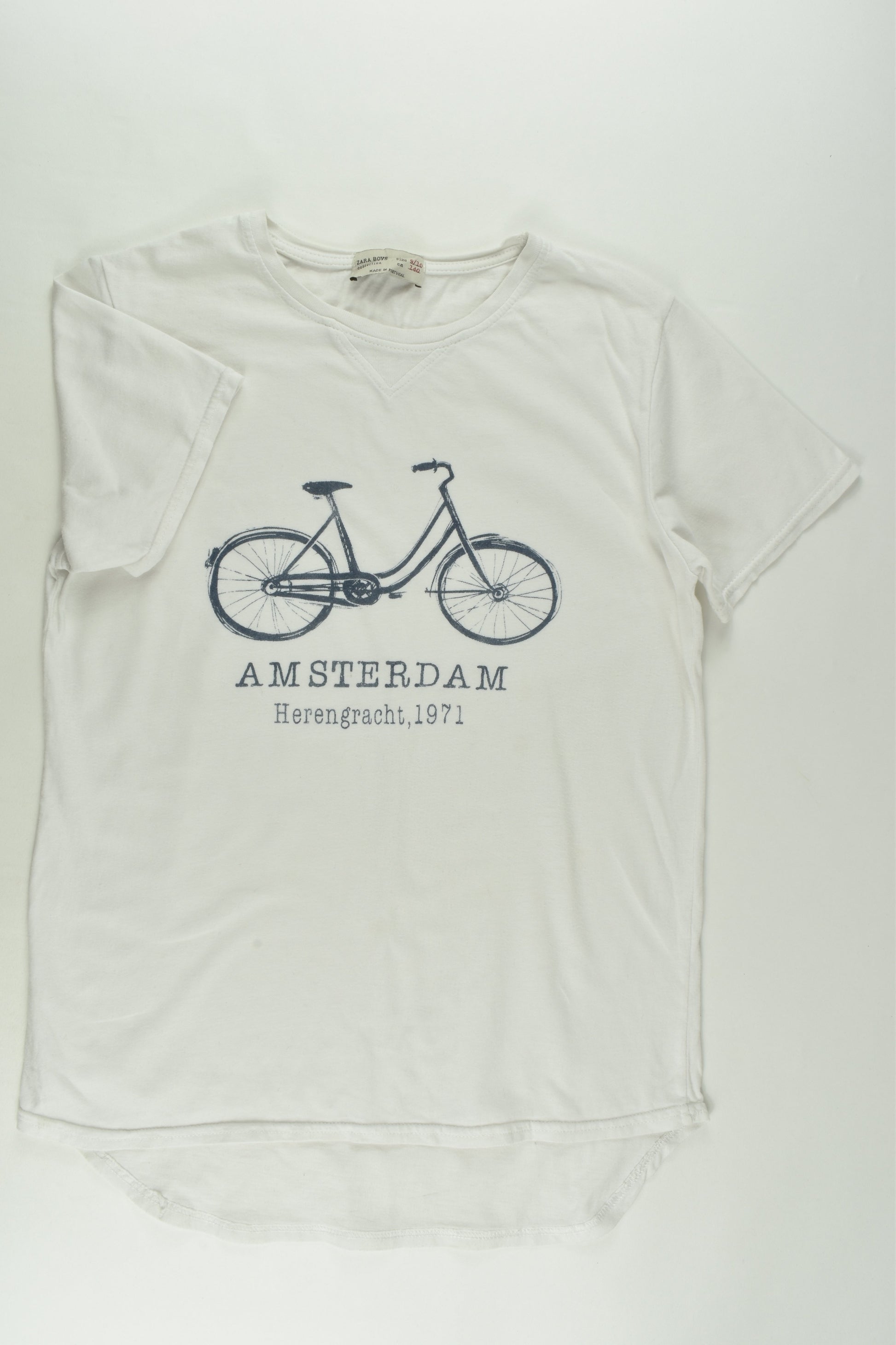 Zara Size 9/10 (140 cm) Amsterdam Bicycle T-shirt
