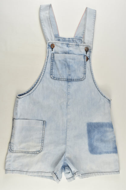 Zara Size 9/10 (140 cm) Lightweight Short Denim Overalls