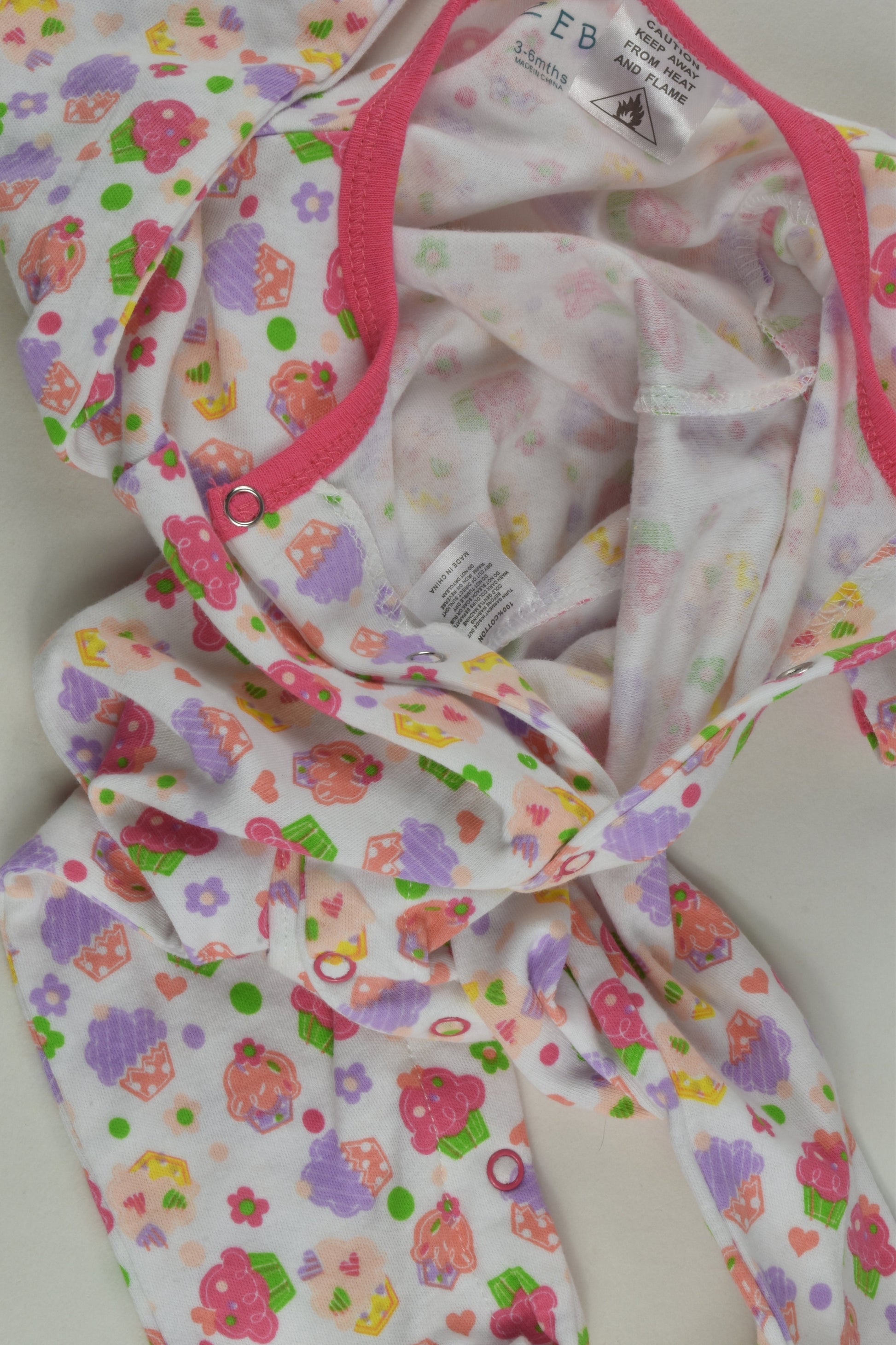 Zeb Size 00 Footed Romper