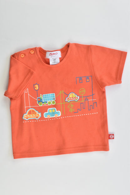 Zutano Baby Size 00 (6 months) Vehicles T-shirt