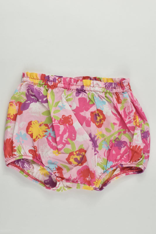 Absorba (France) Size 0 (12 months, 74 cm) Flowers and Butterflies Bloomers