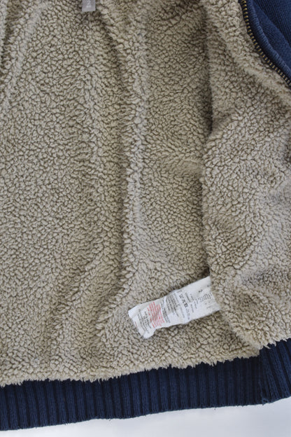 Absorba (France) Size 1-2 (86 cm) Knitted Hooded Jumper with Fluffy Lining