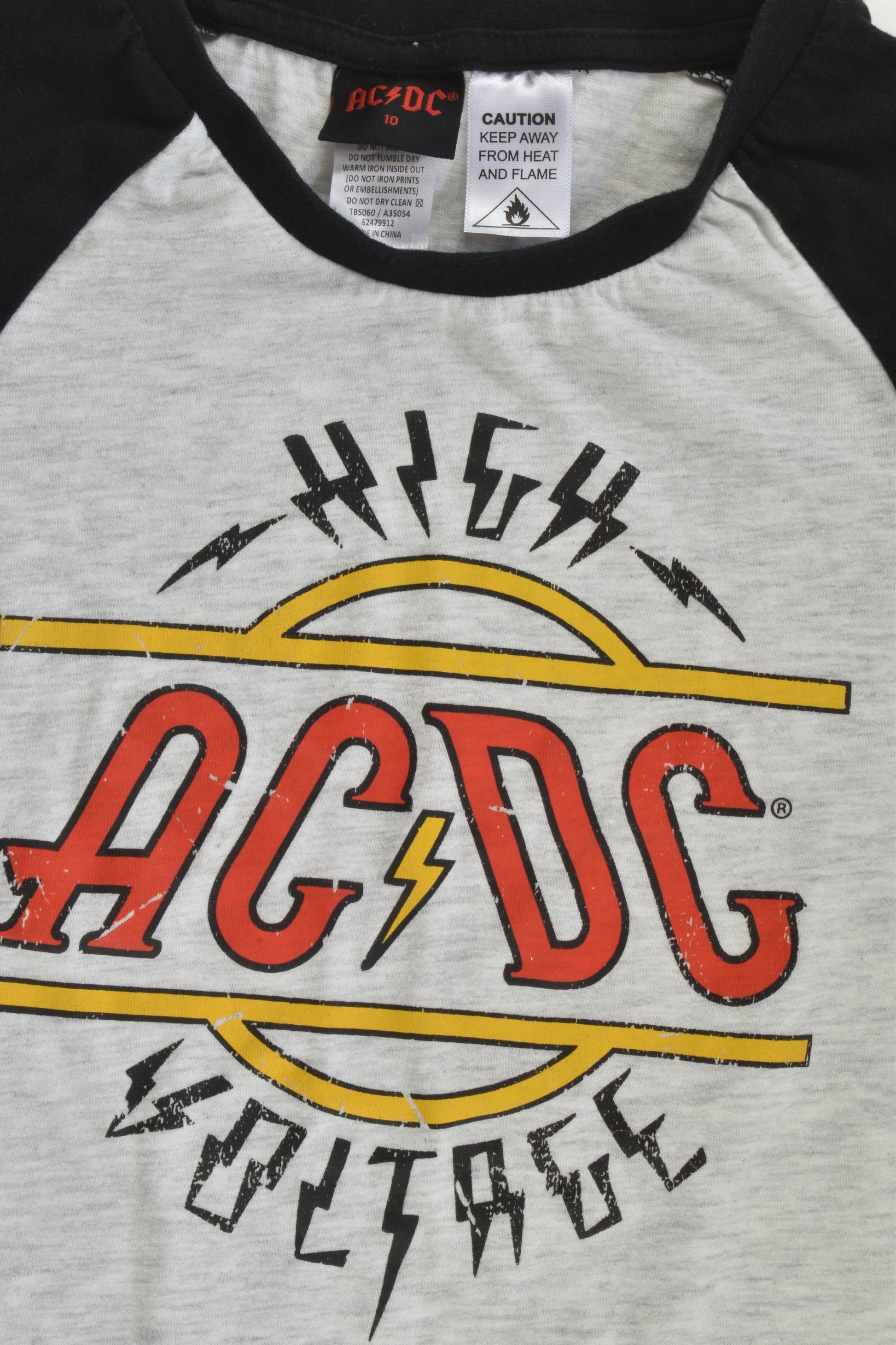 AC/DC Size 10 'High Voltage' T-shirt