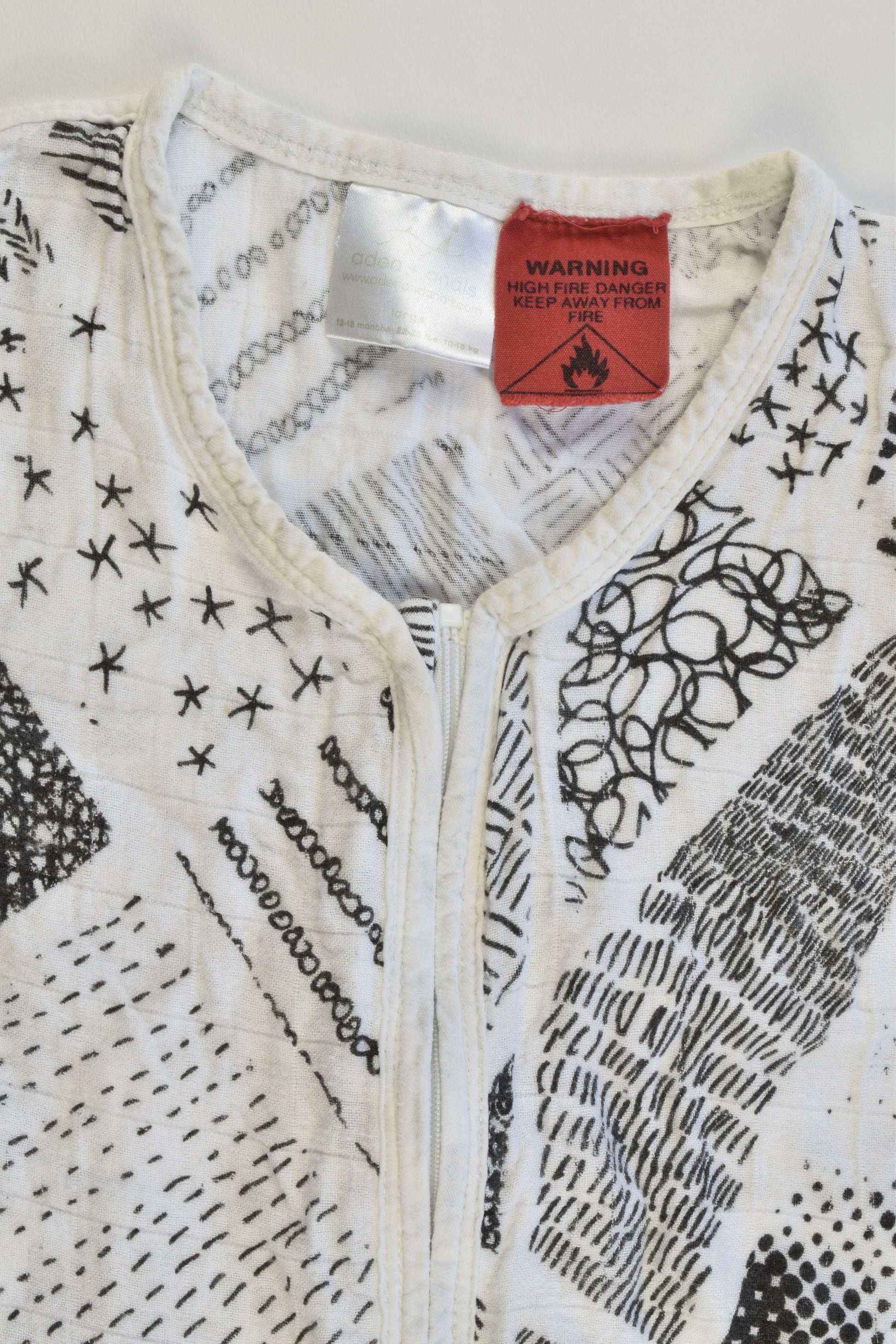 Aden and Anais Size 12-18 months (10-13 kg) Muslin Sleeping Bag