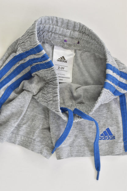 Adidas Size 2-3 Blue Stripes Shorts