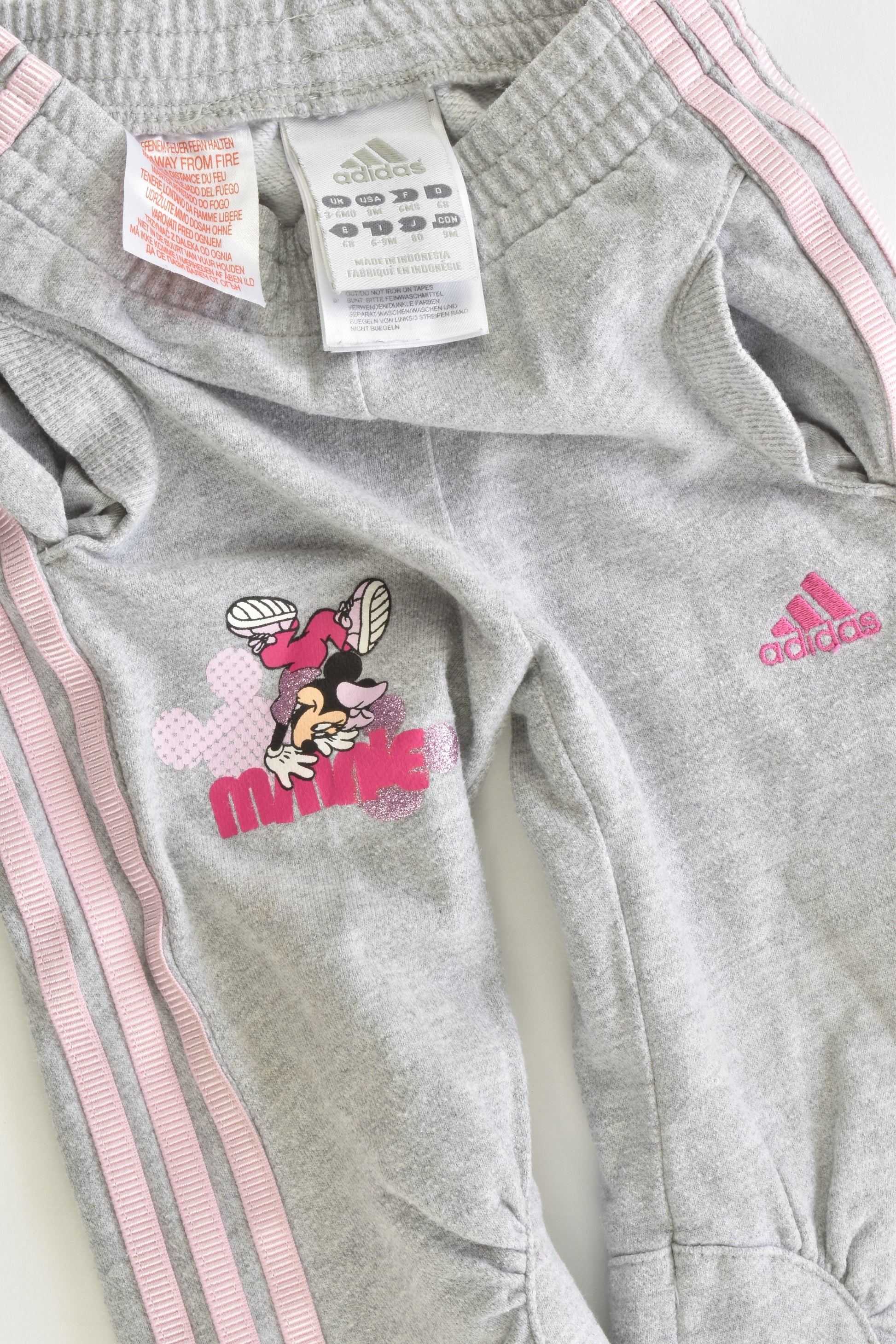 Adidas Size 3-6 months Minnie Trackpants