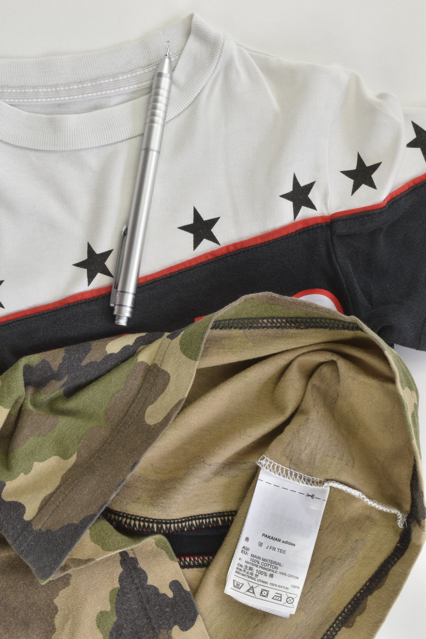 Adidas Size 4-5 Camouflage T-shirt
