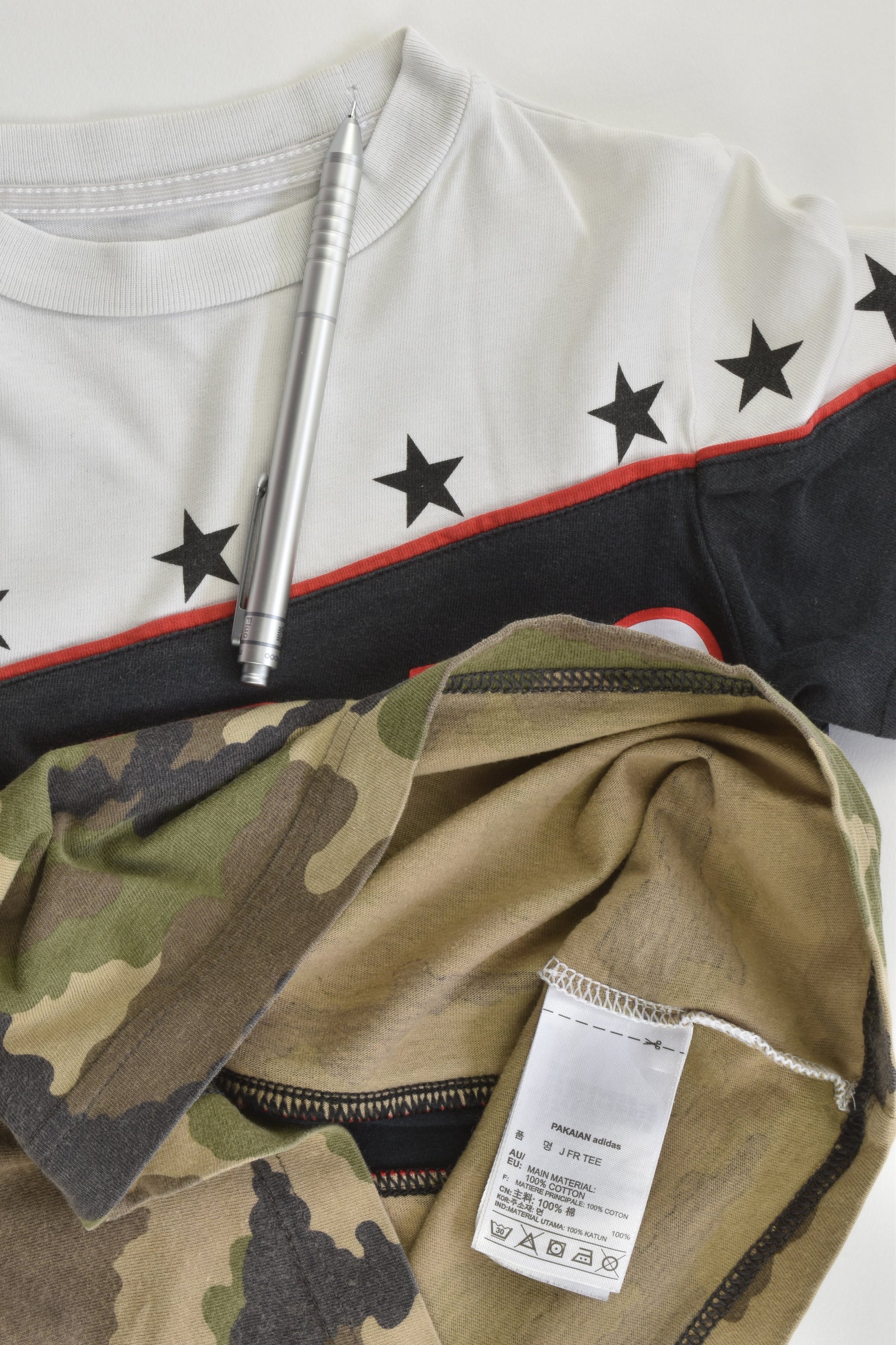 Adidas Size 4-5 Camouflage T-shirt