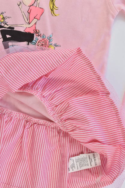 Aero Girls Size 5-6 'Princess Parking Only' Dress/Tunic