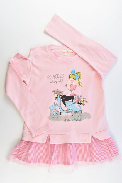 Aero Girls Size 5-6 'Princess Parking Only' Dress/Tunic