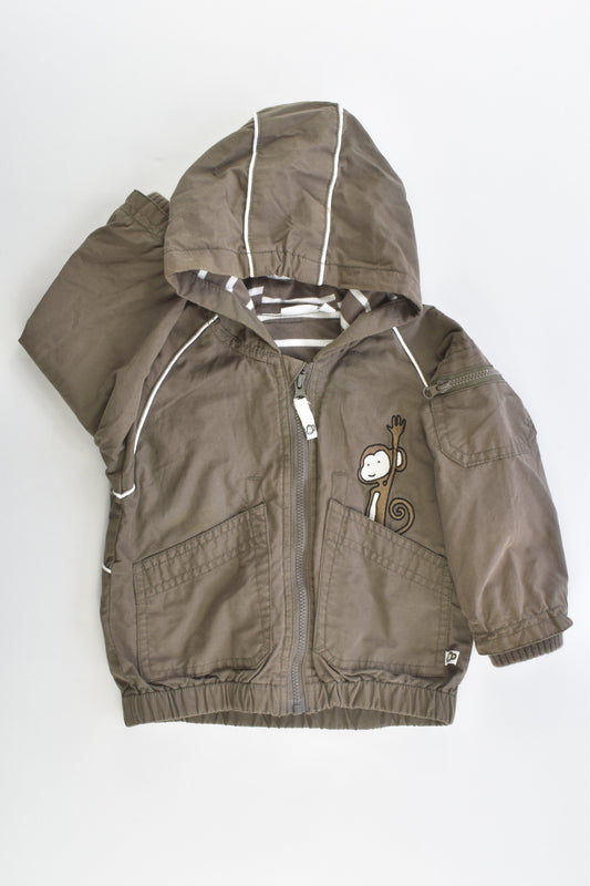 Åhlens (Sweden) Size 0-1 (1 year, 80 cm) Monkey Hooded Jacket