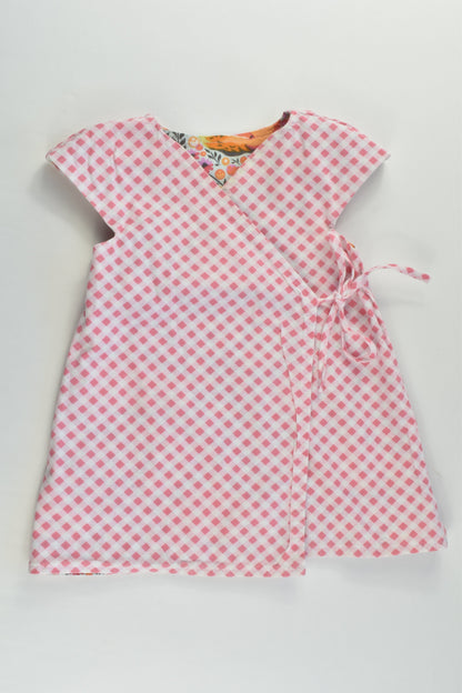 Ana Ara Size approx 0-1 Handmade Foxes/Checked Reversible Dress