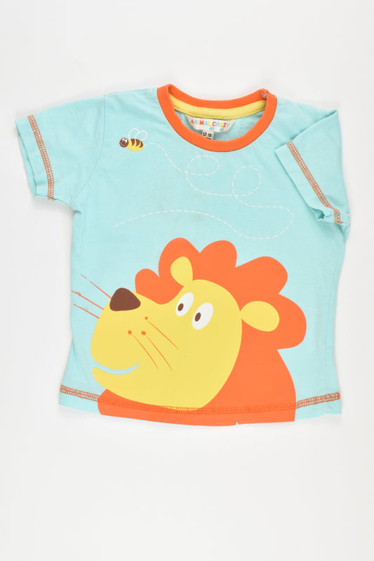Animal Crazy Size 12-18 months T-shirt